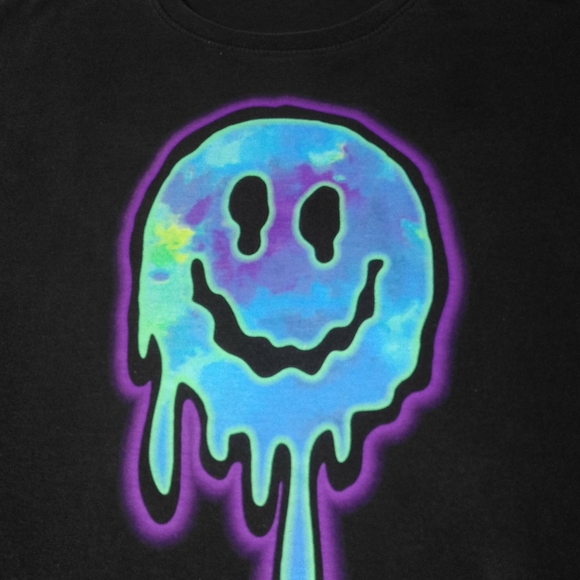 GRAPHIC TEE SHIRT MENS LARGE BLACK - Picture 2 of 5